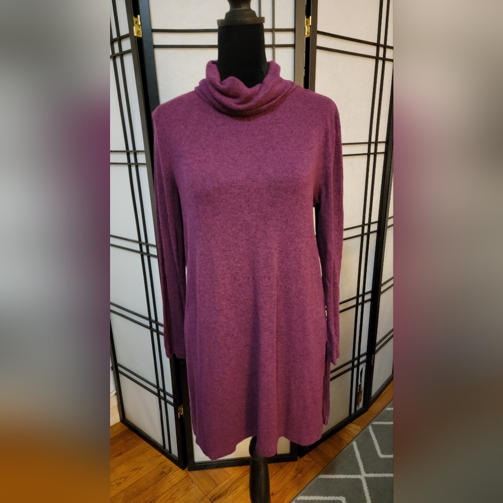 Old Navy Long Sleeve Long Tunic Top Purple